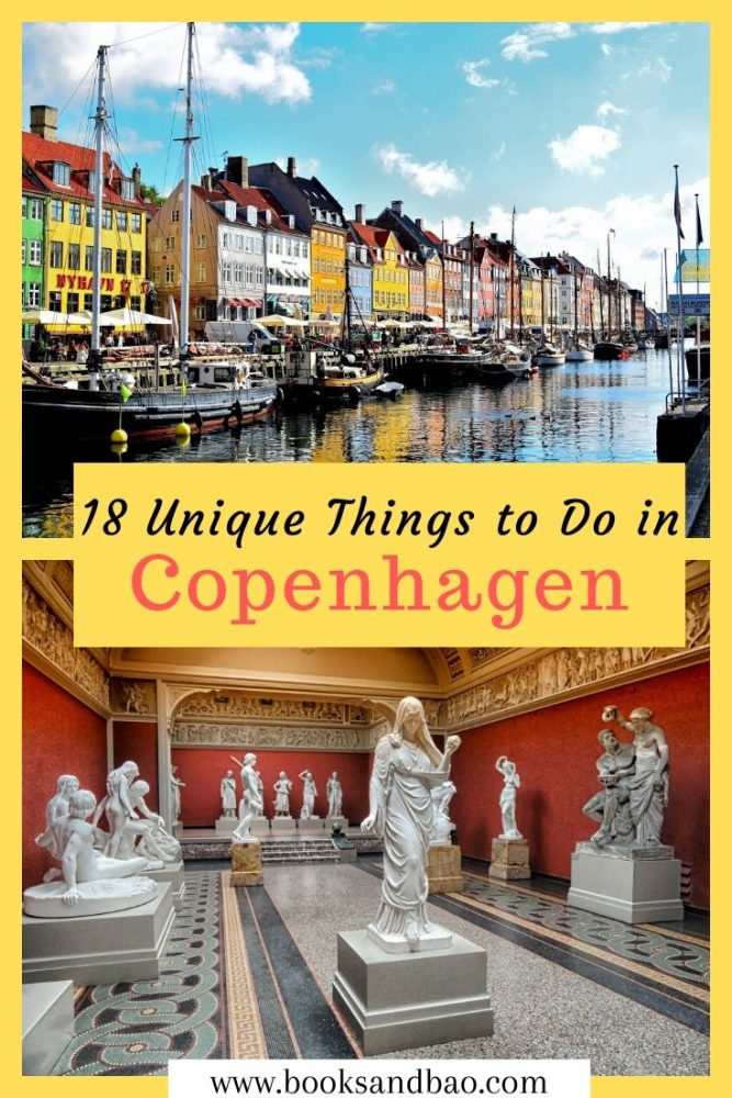 18 Unique things to Do in Copenhagen | Books and Bao In so many ways, Copenhagen is a fairytale. So, in this fairytale city, let's take a look at the most unique things to do in Copenhagen. #traveldestinations #denmarktravel #hygge #copenhagentravel europetravel #citybreak