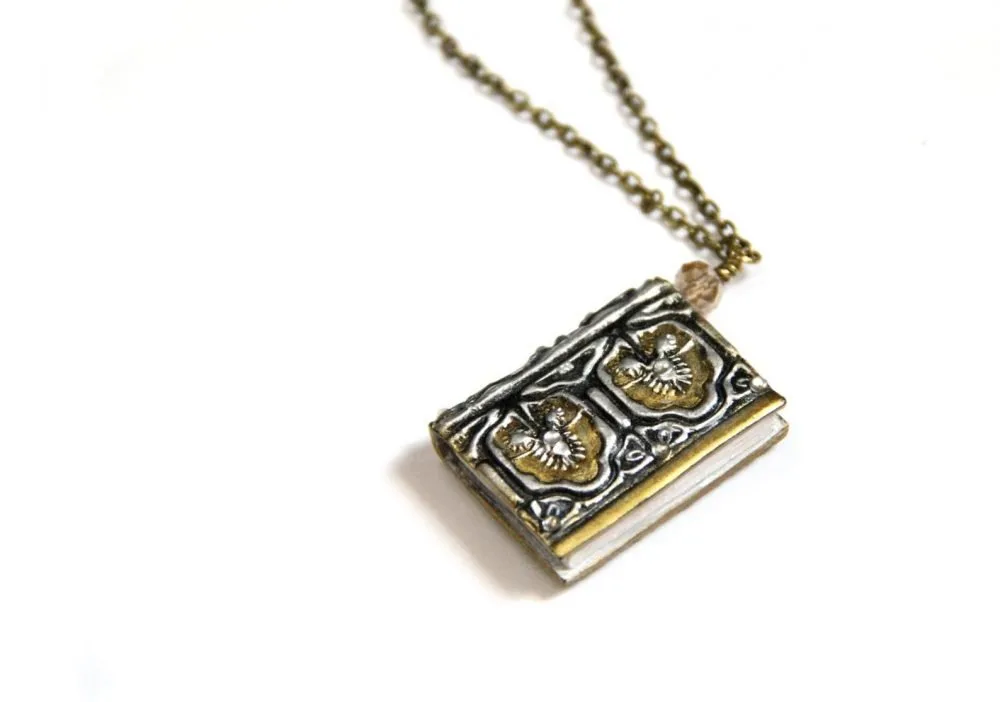 book-necklace