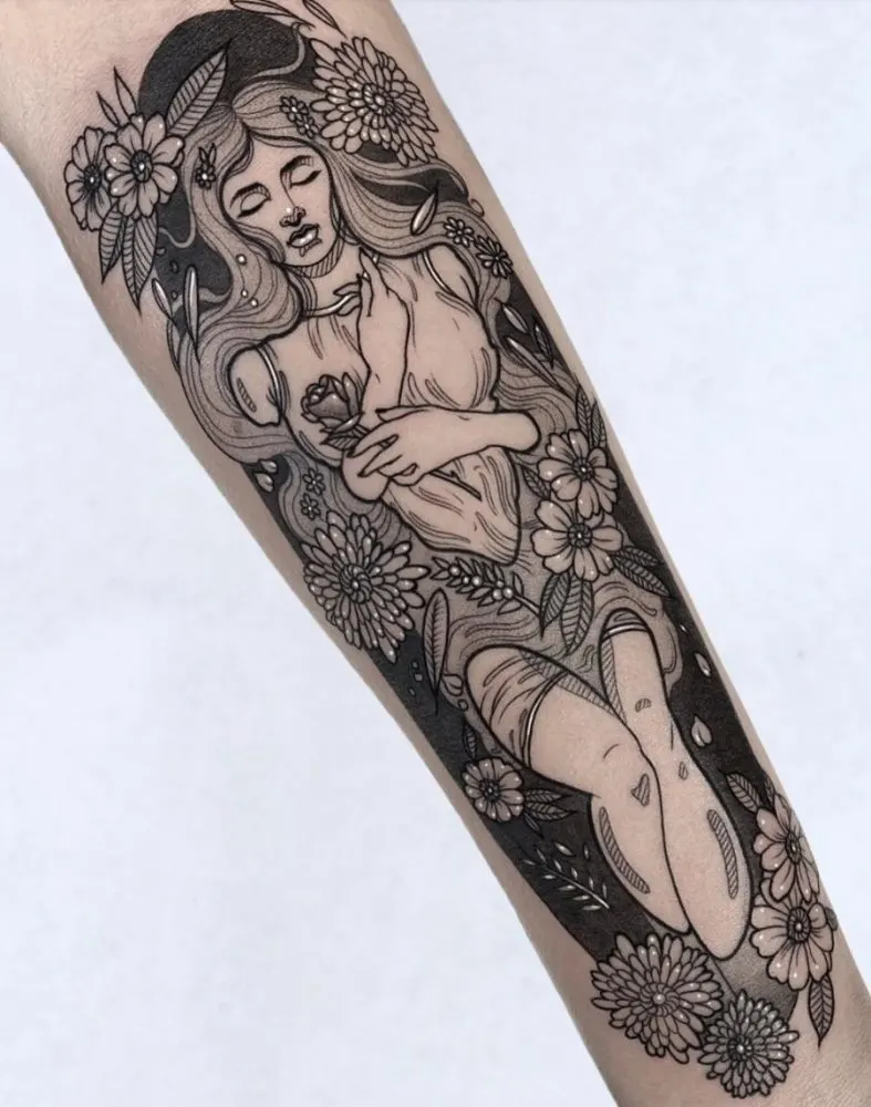 hamlet ophelia tattoo