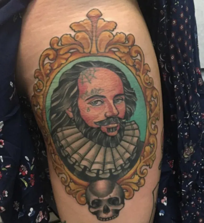 shakespeare portrait tattoo