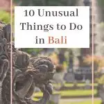 unusual and unique things to do in bali