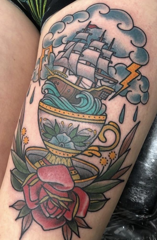 Bold and Gold Tattoo