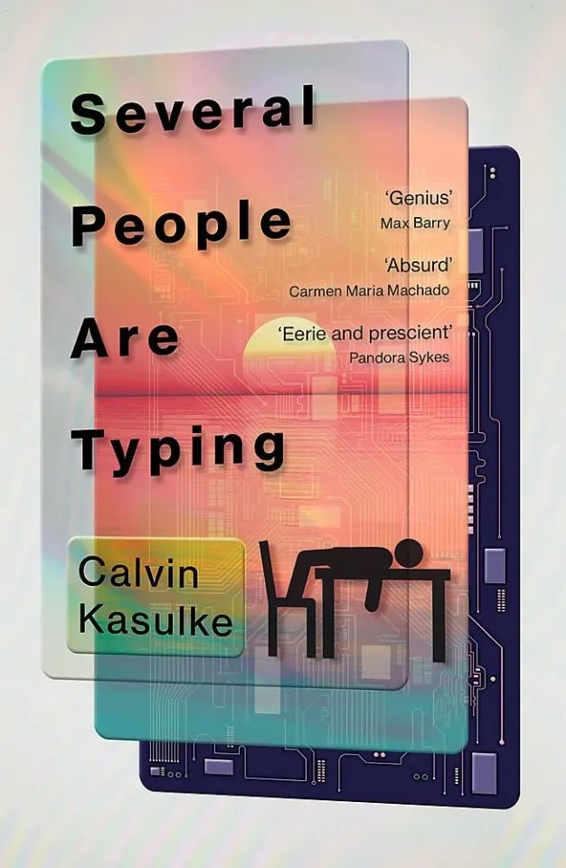 several people are typing